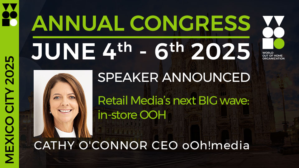 oOh!media CEO Cathy O'Connor to be headline speaker on growth of Retail Media at forthcoming WOO Annual Congress