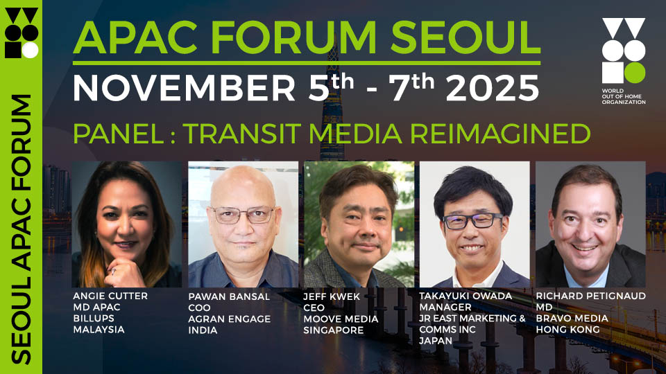OOH experts at WOO APAC Forum to show how APAC is leading the way in transit media